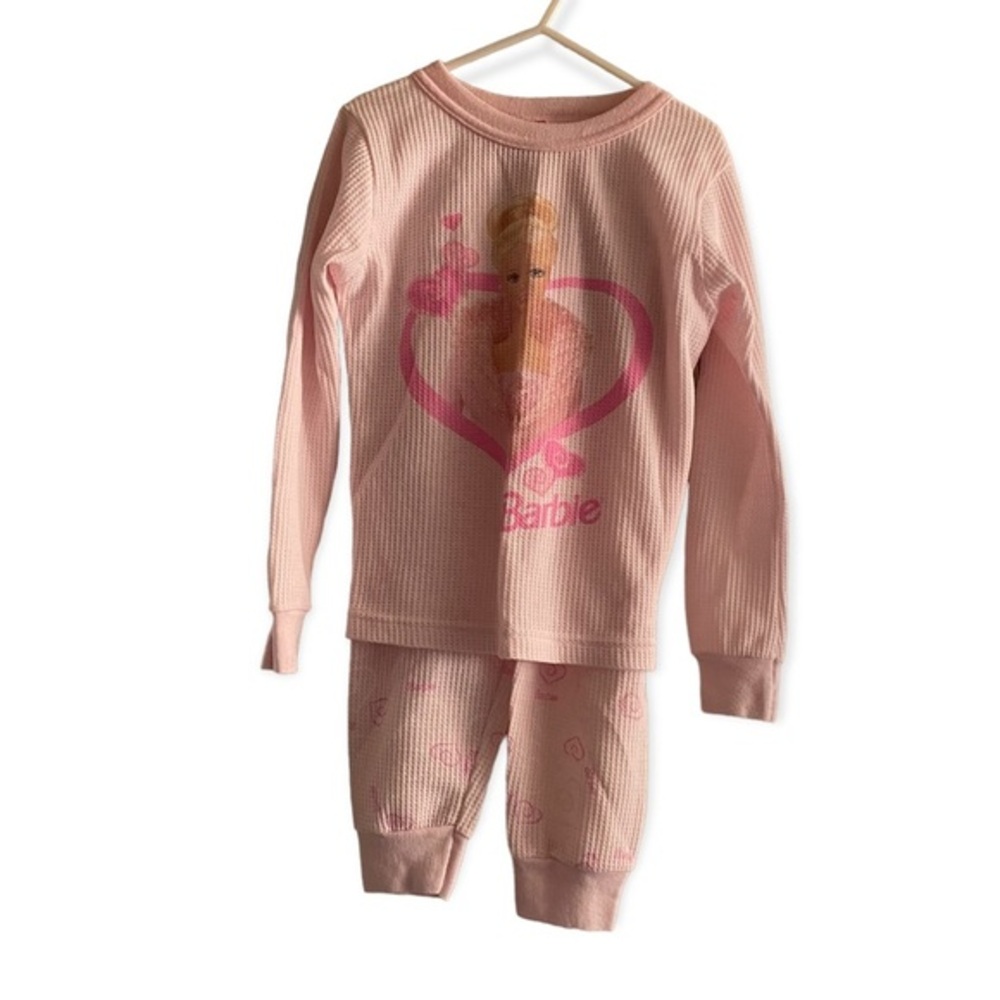 Barbie Pajamas Outfit Girls Size 10 Pink LongSleeve PullOver Vintage